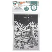 Tonic Studios 3D Embossing Folder - A Very Festive Fayre - Winter Village
