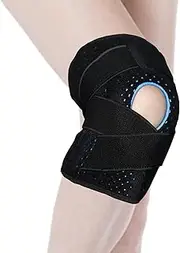 Meniscus Knee Brace for Men - Adjustable Patella Knee Stabilizer,Support Gel Pad Patellar Sleeve Non-Slip Leg Strap for Climbing & Sports
