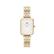 Daniel Wellington Quadro 20x26 5-Link Gold & White Watch