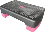 Aerobic Step | Adjustable Height Workout Stepper | 17.7 Inch Fitness Equipment For Gym Workout Training Cardio Aerobics Women Kids Adults