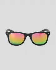 [Carve] Carve Boys' Digger Sunglasses in Matte Black/Grey/Rainbow Iridium One Size Matte Black/Grey/Rainbow Iridium