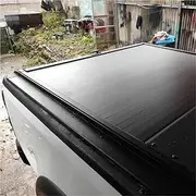 ALCYBD Pickup Prevent Dust and Water Manual Truck Bed Tonneau Cover Roller Lid Retractable Hard Cover Compatible for Chevrolet Colorado Black(Manual Lock)