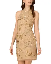 Aidan Mattox Halter Short Dress