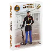 ICM 16005 Plastic figures model kit Scale 1:16 US Marines Sergeant modelling kit