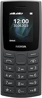 [Nokia] 105 2G Edition 2023 (Dual SIM, 1.77 Inch Display, 1000 mAh Battery, 32 MB, 3.5 mm Headphone Jack, FM Radio) Charcoal