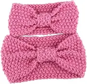 [Generic] Non-Shedding Knitted Headband for Toddlers Exquisite Craft and Neat Odorless Cloth Headband Hairband Toddler Elastic