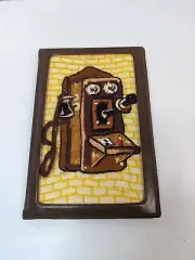 Vintage Address Book Hand Embroidered Old Telephone Never Used