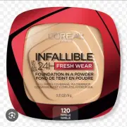 L'Oreal Infallible 24hr Fresh Wear Foundation Powder In 120 Vanilla BNIB