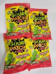 Sour Patch Kids Soft Chewy Sour Then Sweet Candy, Watermelon, 8 oz (4 ct)
