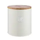 100% Genuine! TYPHOON Living Metal Cookies Storage Canister Tin 3.4L Cream!