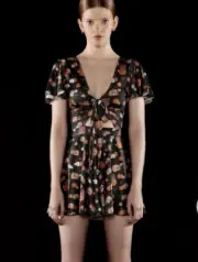 Blackmilk Cuter Things Rio Playsuit NWT XS Stranger Things Demogorgon Halloween