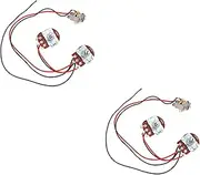 Vaguelly 2 Sets Bass Pickup Guitar Wiring Harness Electric Bass Preamp Wiring Circuit Pickup Replacement Accessory