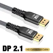16K Displayport 2.1 Cable Dp to Dp Cord 40Gbps HDR/HDCP/DSC Gaming Monitor 5m 3m