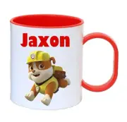Personalised Paw Patrol Rubble Plastic Cup Mug Child's Birthday Party Favour