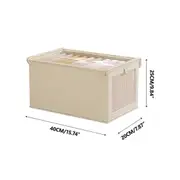 Oxford Cloth Window Visible Clothing Storage Box With Lid Large Fabric Storage Box Preferred For Home Storage FAN0915