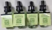 Bath & Body Works Wallflowers Refills:TAHITI ISLAND DREAM Lot of 4 Air Freshener