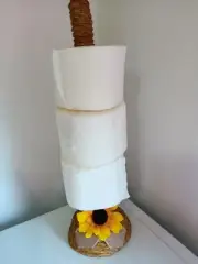 Handmade Toilet Paper Holder Sunflowers