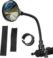 Mirrors Bike Handlebars, Adjustable Rotatable Clamp Handlebar Mirror, Shock Absorbing Bar End Rearview, Wide Angle for Enthusiasts, Beginners, and Safety