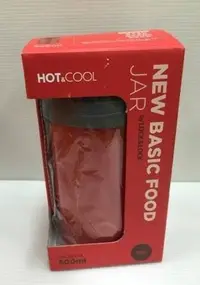 在飛比找Yahoo!奇摩拍賣優惠-樂扣 雙層真空不鏽鋼悶燒罐-500ML紅