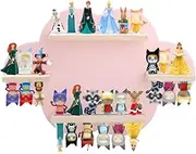for TonieBox and Tonie Shelf Cloud,Tonies Storage for 12-20 Tonie Figures Characters Magnetic Wall Shelf for Tonies Toniebox, Charging Station (Pink-Without Box Holder)