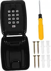 Angoily Wall Mount Key Safe Lock Box with Combination Code Secure Storage for Keys Access Cards Items Versatile Outdoor Indoor Use Enhanced Security