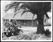 The exterior view of the Rafael Bayse Adobe built 1869 destroyed 1 - Old Photo