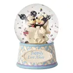 【ENESCO】精品家飾 DISNEY 迪士尼 米奇米妮婚禮水晶球居家擺飾