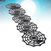 Halloween Tabletop Decoration Spider Web Table Cover Spider Web Fireplace Cover