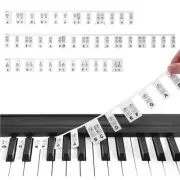 CoguZed Piano Keyboard Note Accessories Labels for 88 Key,Removable Silicon