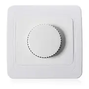 Rotary LED dimmer also suitable for conventional light bulbs and for two-way circuits, white
