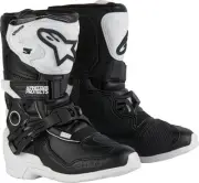 Alpinestars Tech 3S Kids Boots (10J, White/Black)