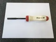 Snap-on Tools RARE PEARL WHITE & RED METALLIC Ratcheting Screwdriver SSDMR4B
