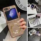 Fr Samsung Galaxy Z Flip6/Flip5/Flip4/Flip3 MagSafe Glitter Rhinestone Slim Case