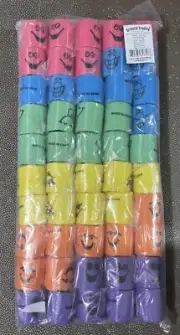 Oriental Trading Mini Goofy Face Magic Springs, 50 Count Assorted Colors, New