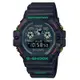 CASIO 卡西歐 G-SHOCK X FACETASM聯名款 三眼顯示 黑X綠X紅_DW-5900FA-1_46.8mm