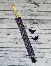 Spooky Eyes Gothic Fright Baby Pacifier Clip