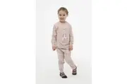 Girls Sizes 3-7 Pink Ballerina Shoes Pyjamas Long Set PJS (2550)