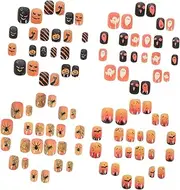 Healvian 96pcs Nail Piece False Nails Fake Nails Nails Press on Nails Halloween Nail Charms Nails for Nails Press on False Nail False Nail Tips Nails Acrylic