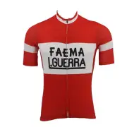 Men Retro FAEMA LGUERRA Cycling Jersey Bicycle Jersey Cycling Shirt Cycling Tops
