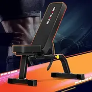 BLACK LORD Adjustable Commercial Weight Bench Press for Incline Flat Exercise, Foldable Weight Bench for Full Body Workout & Multi-Purpose Fitness Strength Training for Home Gym, 450kg Capacity