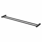 New Double Towel Rail 800mm Bathroom Rack Holder Matte Black Vivid 111-8130-10