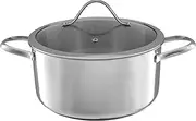 6 Quart Stock Pot-Stainless Steel Pot with Lid-Compatible with Electric, Gas, Induction or Gas Cooktops-Cookware by