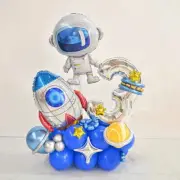 33Pcs Space theme Birthday Party Decoration Astronaut Spaceman Foil Balloons For