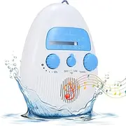 Portable Am Fm Shower Radio | Waterproof Pocket Radios Personal Radio | Built-in Speaker Knob Design Fm and Am Receiver Clear Sound for Men Women