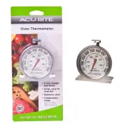 1x Acurite Dial Style Oven Thermometer (Celsius) Stainless Steel