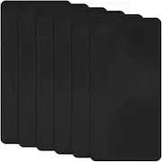 uxcell 6-Pack Polyester Repair Patches, 7.9 x 3.9 Self-Adhesive Fabric Repair Patches Waterproof Lightweight for Clothes/Sofas/Tents/Bags/Car Seats [Black]