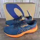 ASICS GT-1000 11 Running Sneaker Men's Sz 10 French Blue Shocking Orange NIB