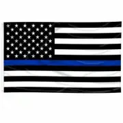 2 Thin Blue Line American Flag USA Police Lives Matter Law Enforcement 3X5 FT