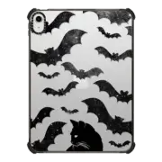 iPad 10.9-inch (10th gen) iPad Impact Case Black cat and bats - Halloween starry night