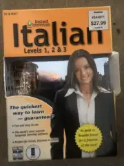 Learn How To Speak Italian With Instant Immersion Levels1-3 2011 Version Shelf11